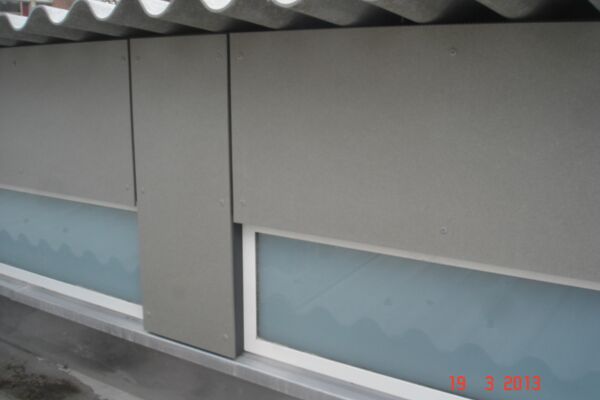 Wellplatten und Fassade Eternit Dachsanierung