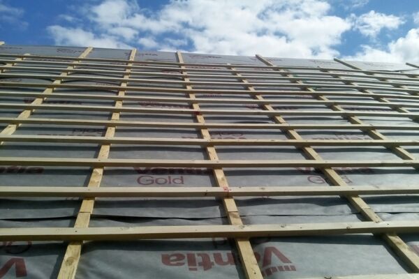 Steildach Betondachstein Einlattung