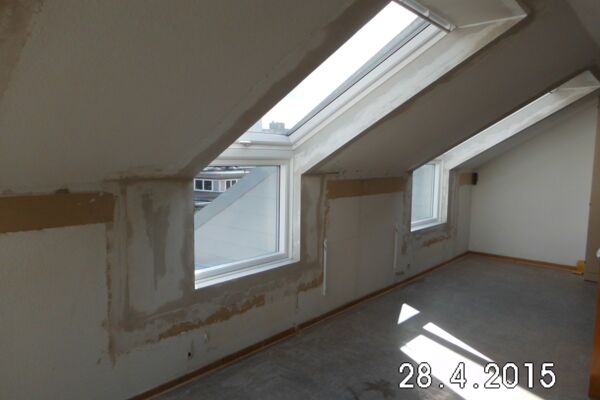 Dachfenster mit Dachgraben