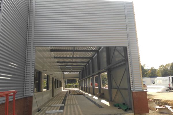 Montage Außenwände Sandwichpaneele