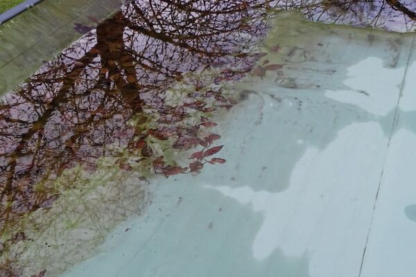 Vernachlässigte Dachwartung