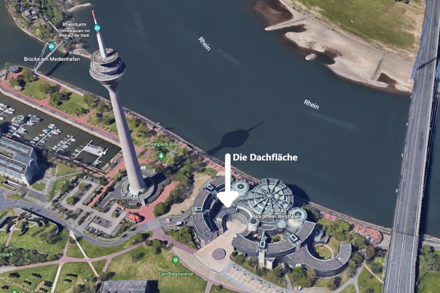 Anspruchsvolle Dachlandschaften für Landtag Düsseldorf