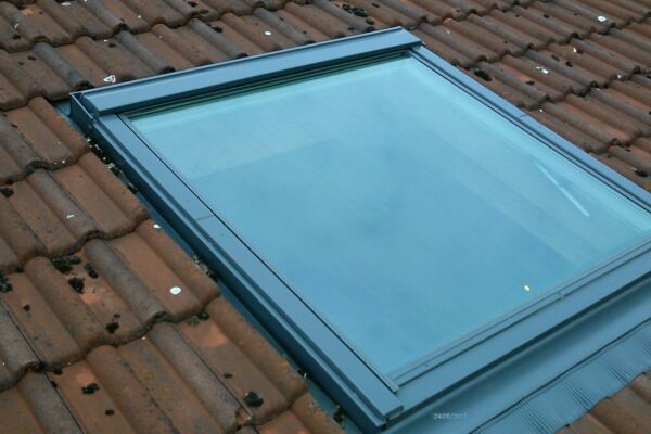 Sicht von außen Dachfenster als RWA