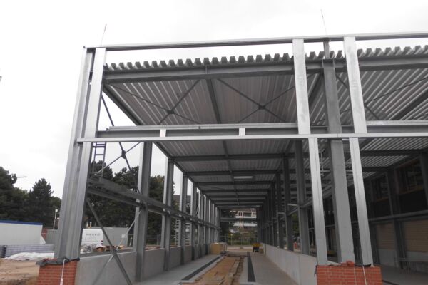 Stahlbau Unterkonstruktion Außenwände