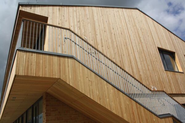 Holzbau-Fassade