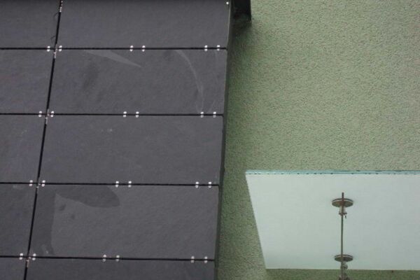 Fassade Schiefer Klammerbefestigung