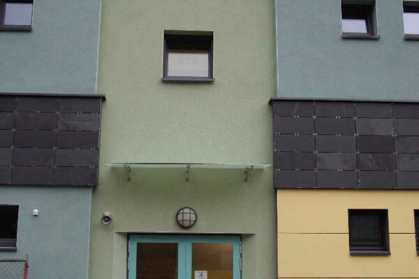 Fassade Schiefer Klammerbefestigung