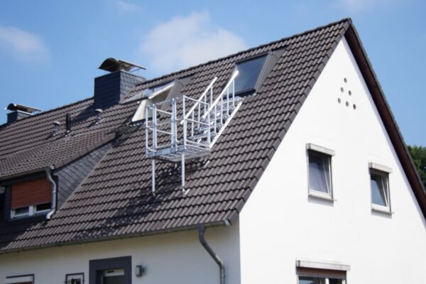Fluchtweg über neues Dachfenster