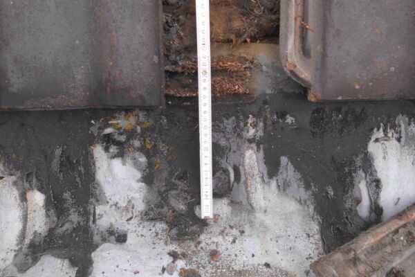 Überdeckung aufmessen