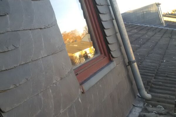 Erneuerung Wohnraumfenster und Schieferbekleidungen
