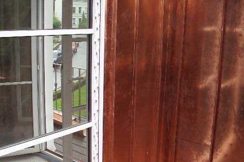 Stehfalz Kupfer Loggia