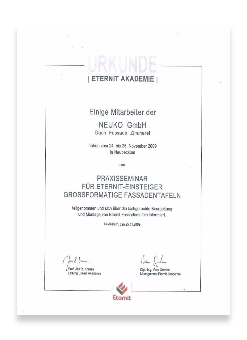 Eternit Großformatige Fassadentafeln