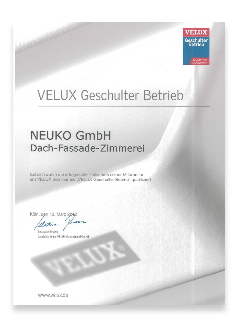 Velux Geschulter Betrieb